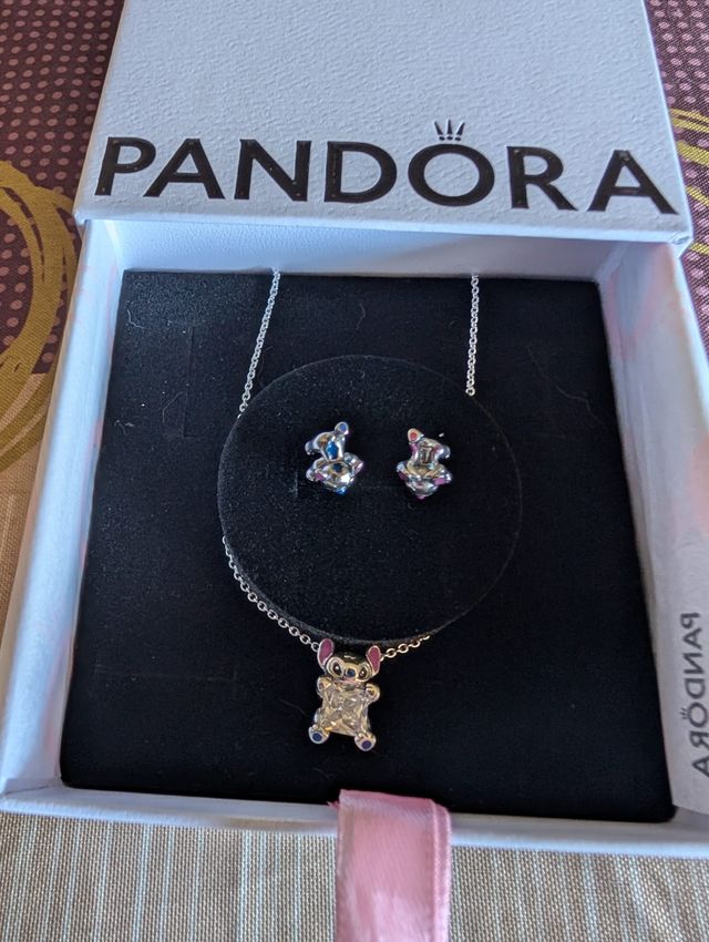 Collar y pendientes inspirados en Pandora Stitch