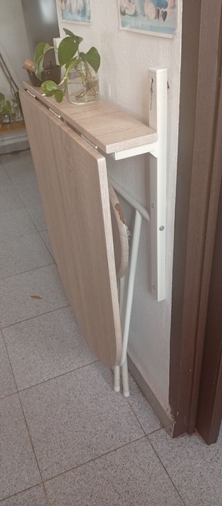 Mesa plegable pared - beige