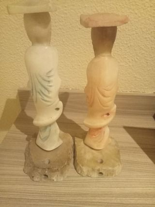2 figuras de alabastro