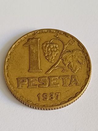 1 Peseta 1937 - Moneda Española
