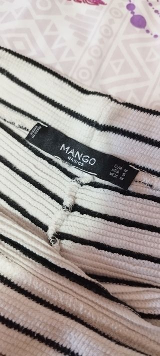 Shorts rayas blanco-negro