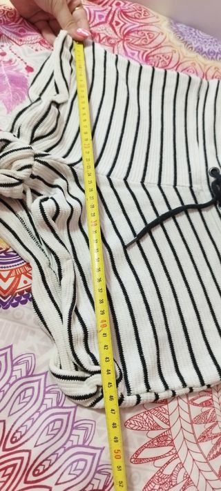 Shorts rayas blanco-negro