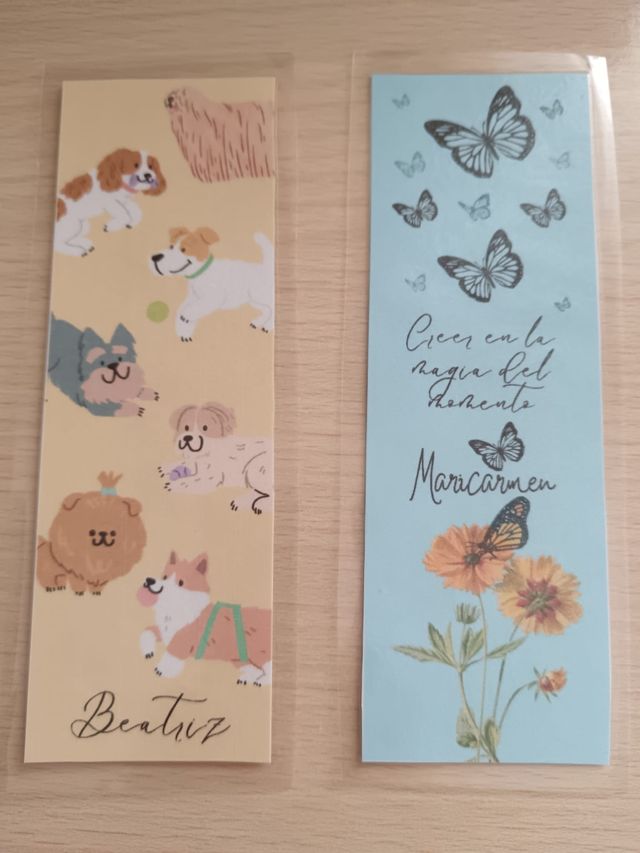 Marcapáginas personalizados