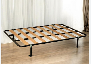 Somier metálico con láminas de madera