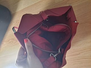 Bolso rojo bandolera - Asa rígida