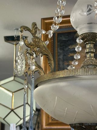 Lámpara de cristal Azul