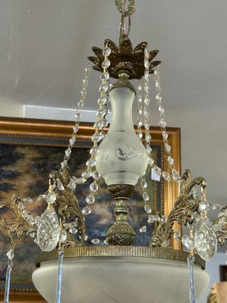 Lámpara de cristal Azul