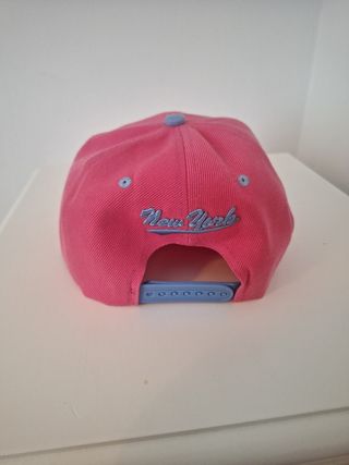 Gorra NY rosa y blanca