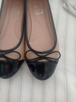 Manoletinas CINK ME beige-negro