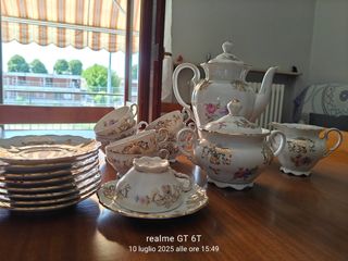 Set da thè in porcellana - 