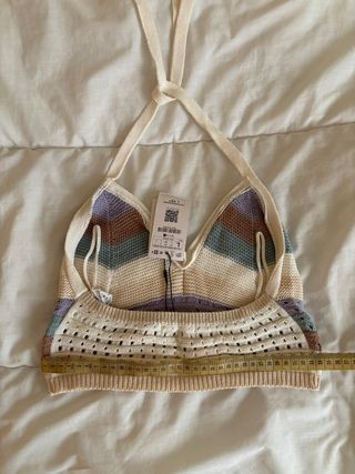 Top crochet multicolor