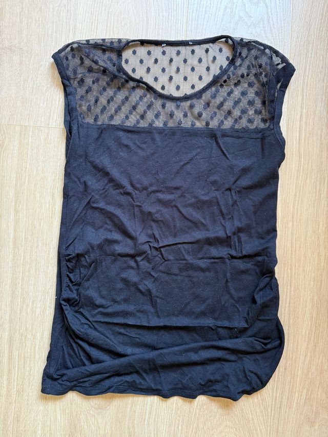 Camiseta premamá negra M