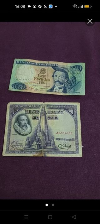 Monedas, billetes y sellos antiguos