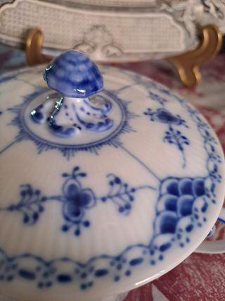 Zuccheriera Royal Copenhagen blu e bianca