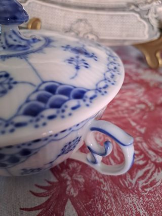 Zuccheriera Royal Copenhagen blu e bianca