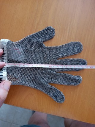 Guanto antitaglio acciaio inox tg. SL