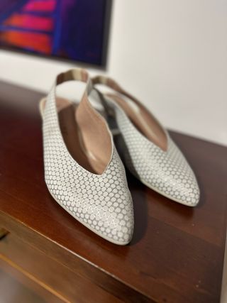 Zapatos Pitillos blancos destalonados