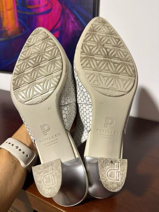Zapatos Pitillos blancos destalonados