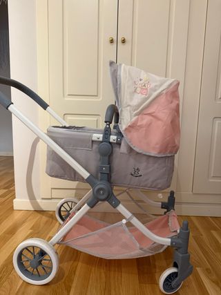 Carrito bebé DeCuevas rosa-gris