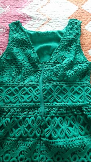 Vestido Pedro del Hierro verde talla S