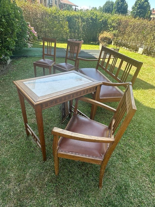 Set mobili antichi legno (6 pezzi)