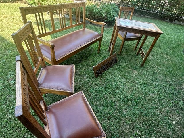 Set mobili antichi legno (6 pezzi)