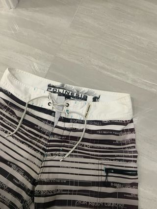 Bañador Polinesia M - Negro/Blanco