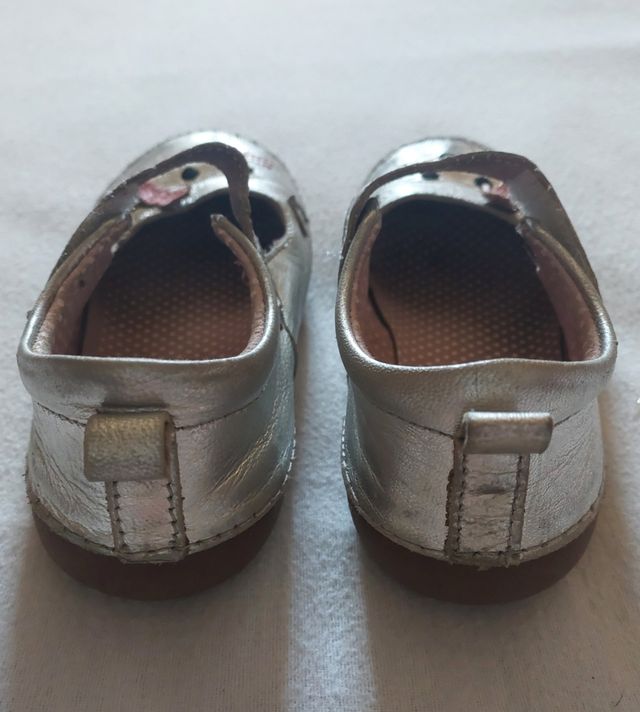 Sapatinhos Bebê Menina Couro - 25