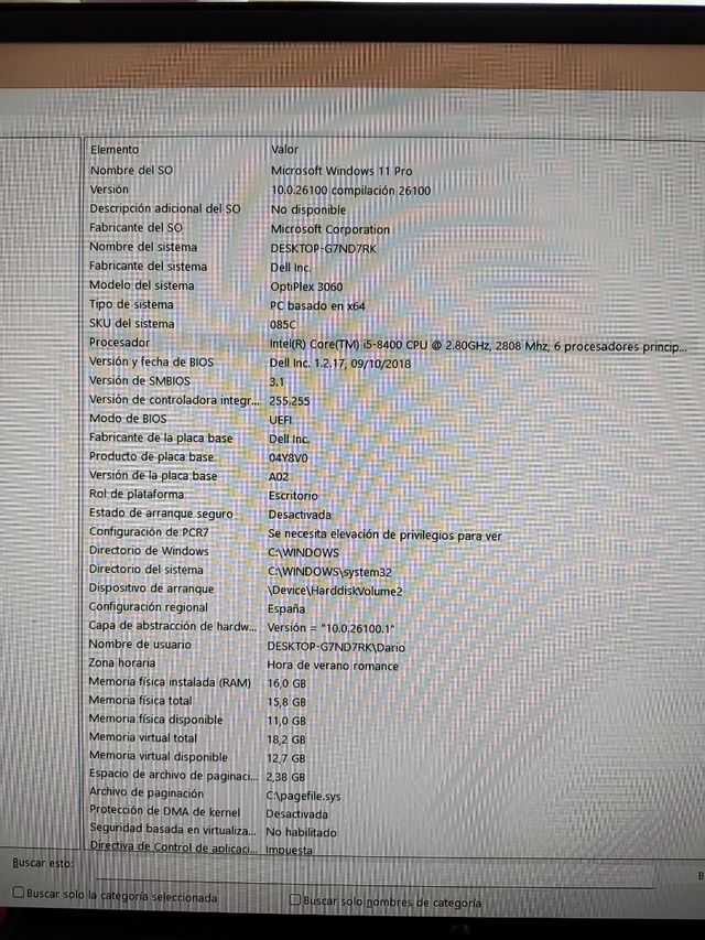 Ordenador de Sobremesa Dell Optiplex 3060 - PC