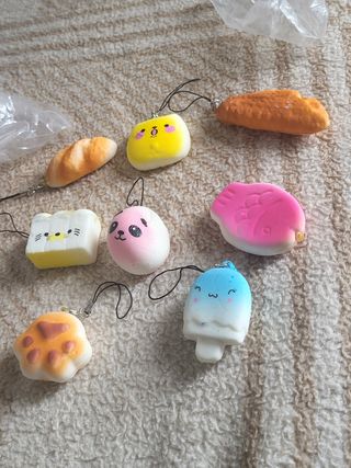 Squishy kawaii: 8 figuras