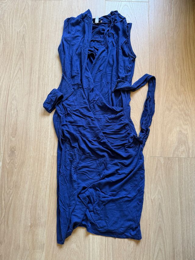 Vestido premamá azul