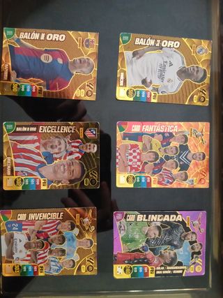 6 Cromos de Fútbol - Balón de Oro