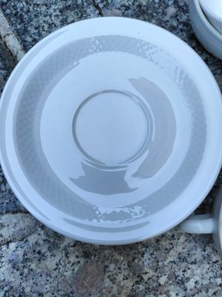 Set 6 tazzine te porcellana bianche