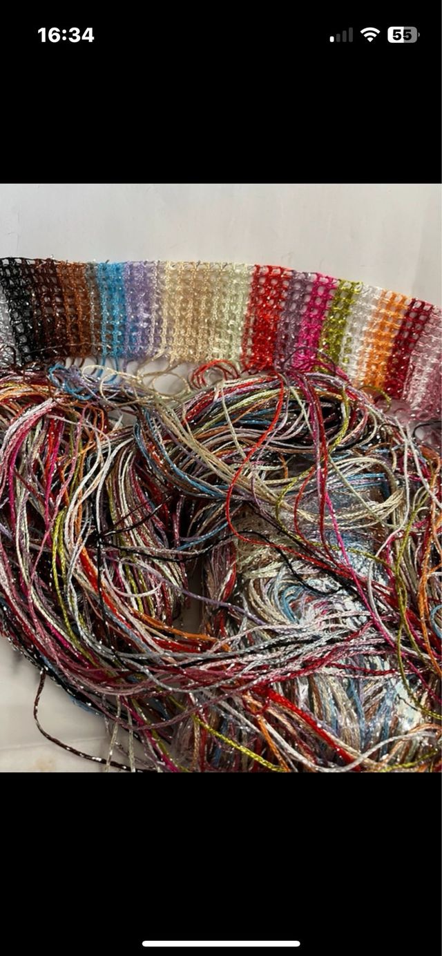 Cortina multicolor - Hilo brillante