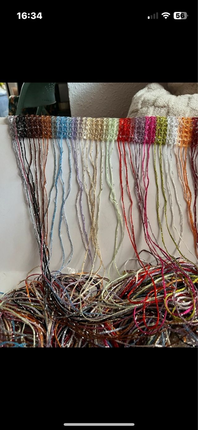 Cortina multicolor - Hilo brillante