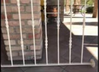 Ringhiera metallo bianco - protezione bambini