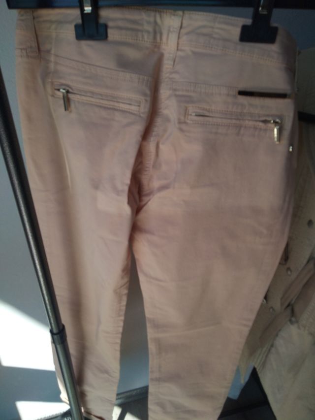 Pantaloni Elisabetta Franchi rosa pesca tg S