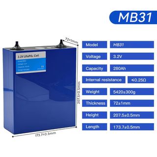 Batteria LFP Exencell MB31 314ah 340ah lifepo4