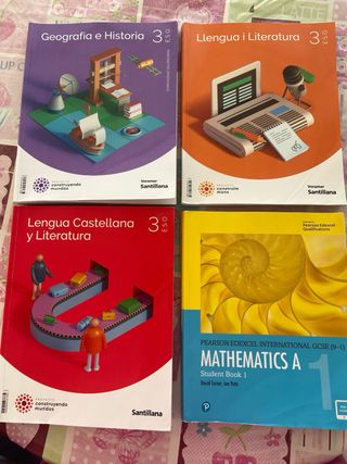 Pack de libros escolares