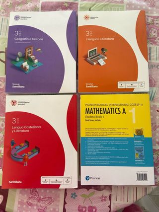 Pack de libros escolares