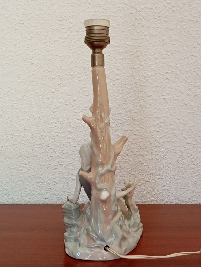 Lâmpada Lladró Menina com Pássaro