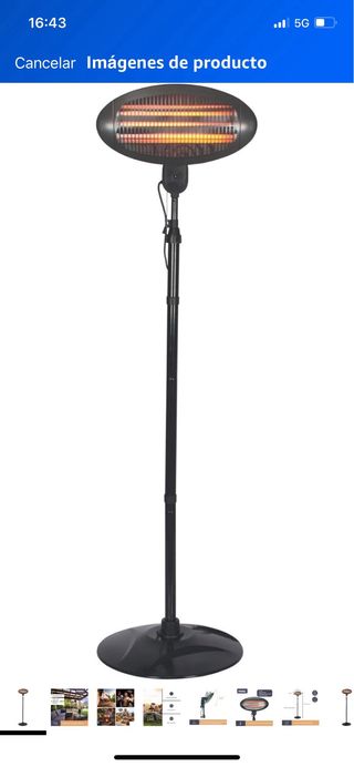 Estufa terraza Perel 2000W - 180-210cm