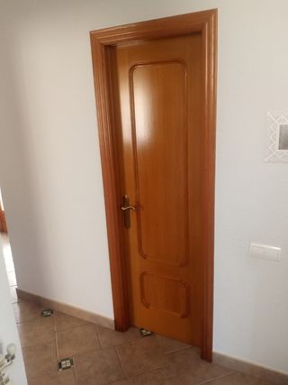 Puerta interior madera maciza
