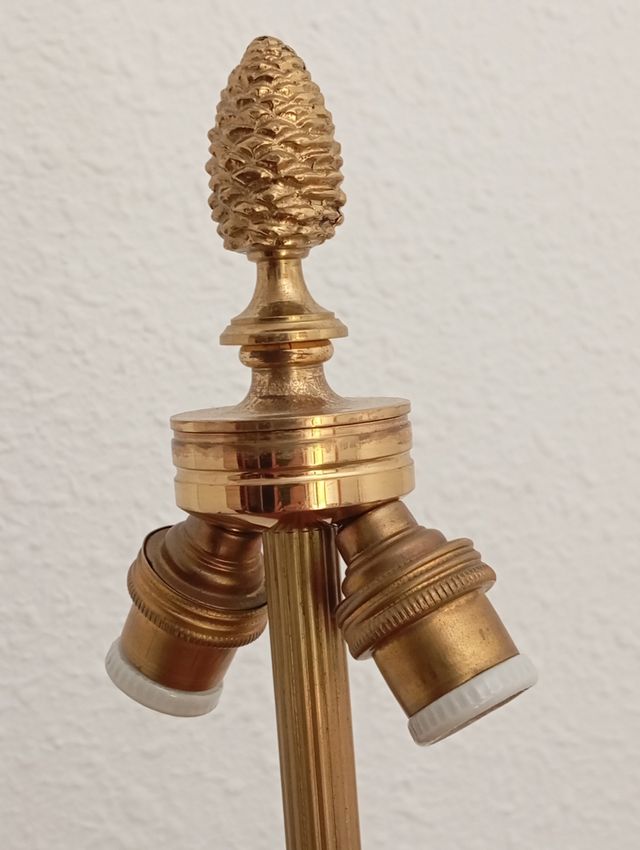 Lâmpada candelabro bronze 3 luzes