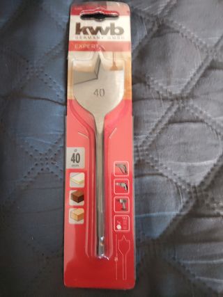 Broca pala madera KWB 40mm