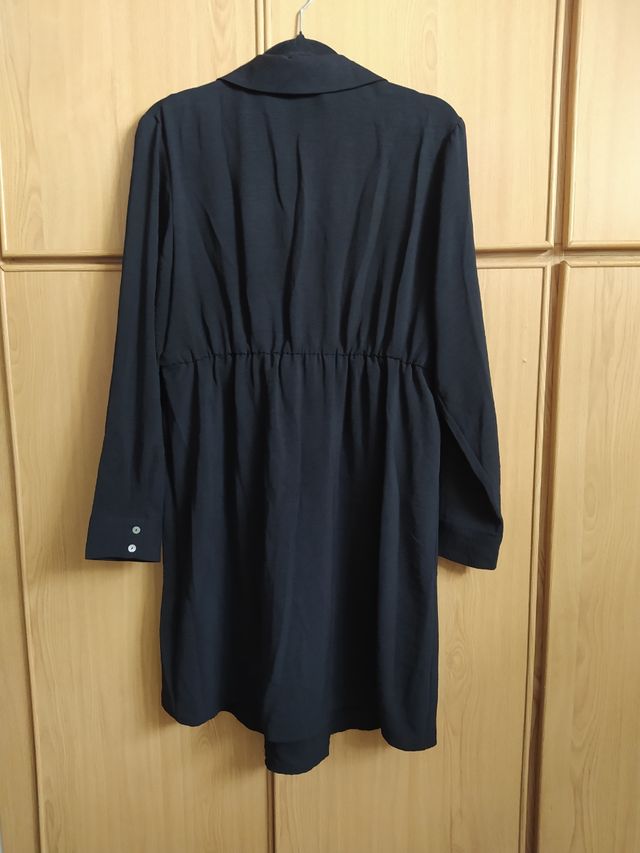 Vestido negro manga larga