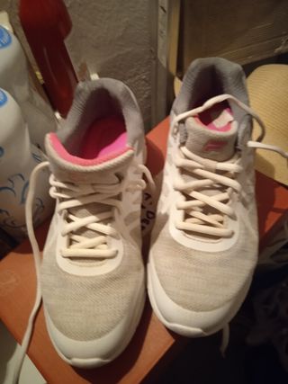 Zapatillas running mujer gris-blancas nº 41