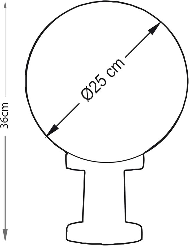 1 Lámpara Bola Exterior BEL AIR HOME