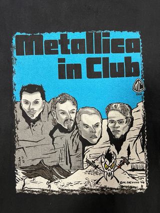 T-Shirt Giant Vintage Metallica in the club anni90