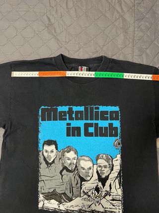 T-Shirt Giant Vintage Metallica in the club anni90